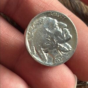Vintage Silver Buffalo Nickel Tie Tack